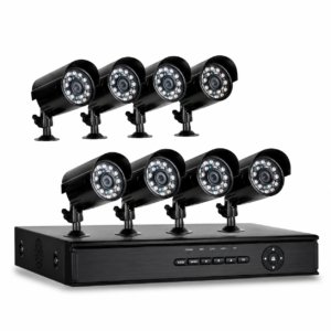 4 kamerás CCTV biztonsági kamerarendszer DVR rögzítővel – Komplett kültéri megfigyelő kamera szett
